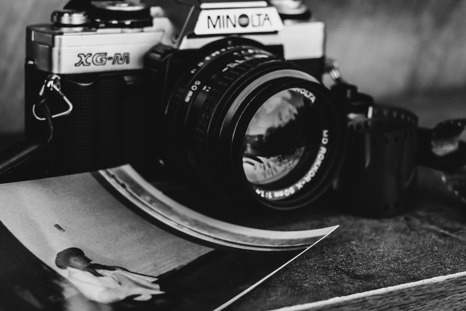 Black And White Photo Of A Camera